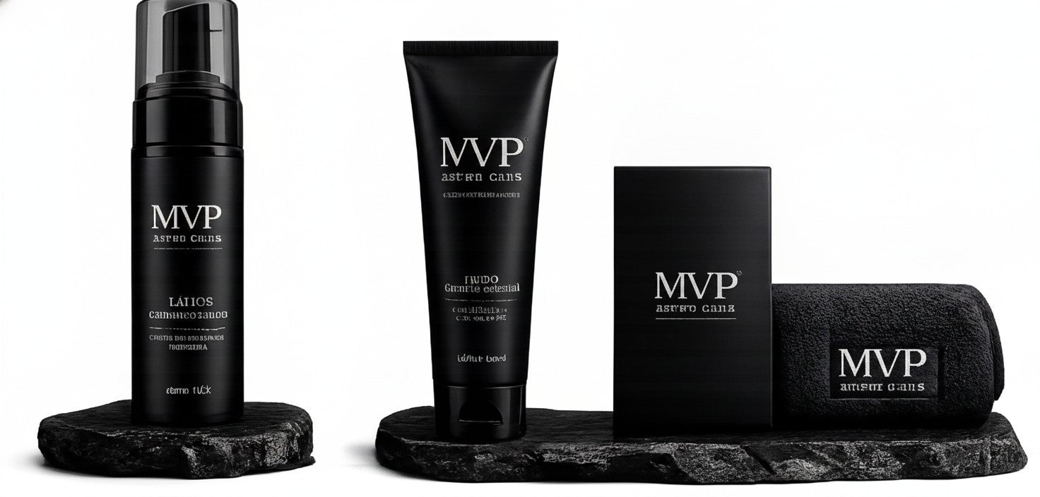 MVP After Care products on volcanic stone